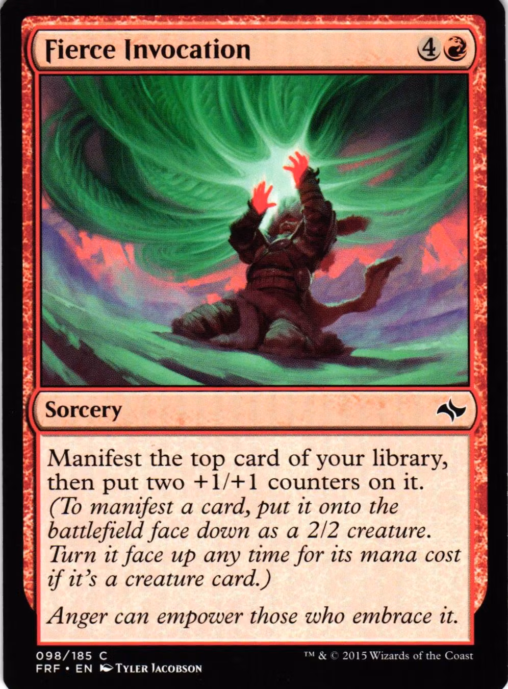 Fierce Invocation Common 098/185 Fate Reforged (FRF) Magic the Gathering