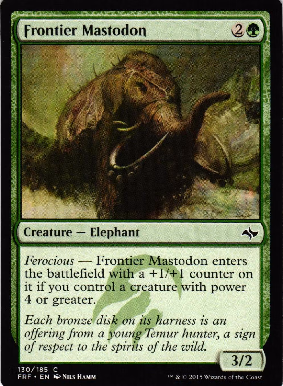 Frontier Mastodon Common 130/185 Fate Reforged (FRF) Magic the Gathering