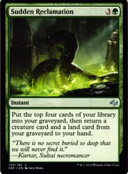 Sudden Reclamation Uncommon 139/185 Fate Reforged (FRF) Magic the Gathering