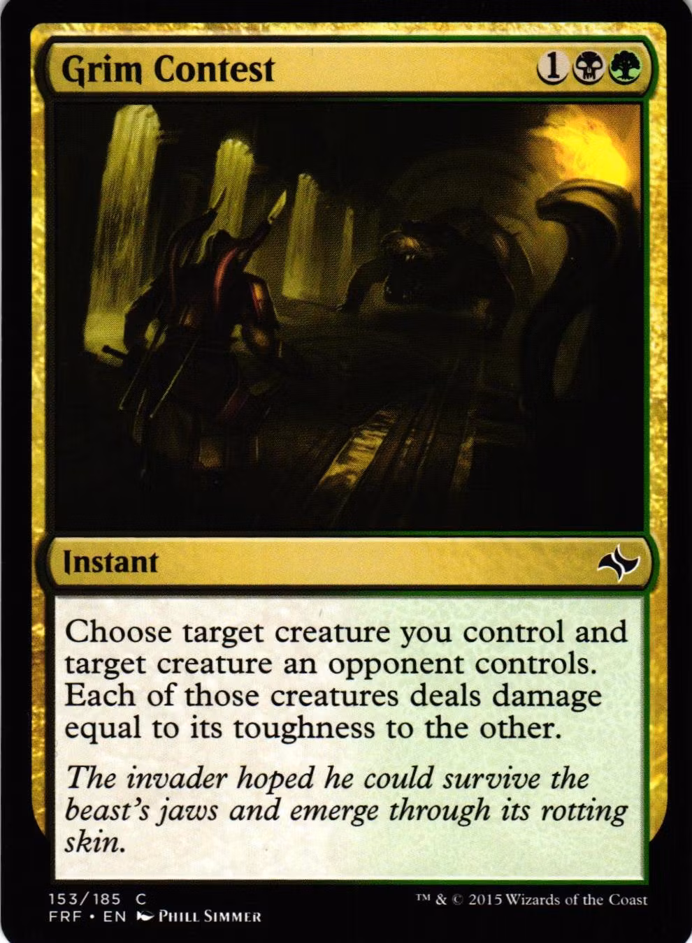 Grim Contest Common 153/185 Fate Reforged (FRF) Magic the Gathering