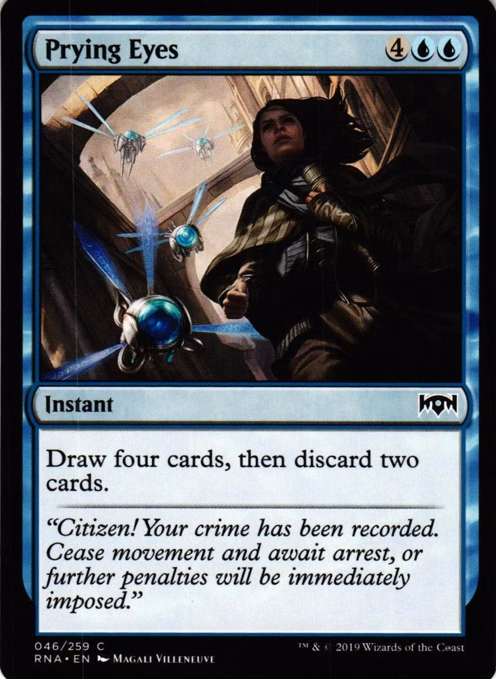 Prying Eyes Common 046/259 Ravnica Allegiance (RNA) Magic the Gathering