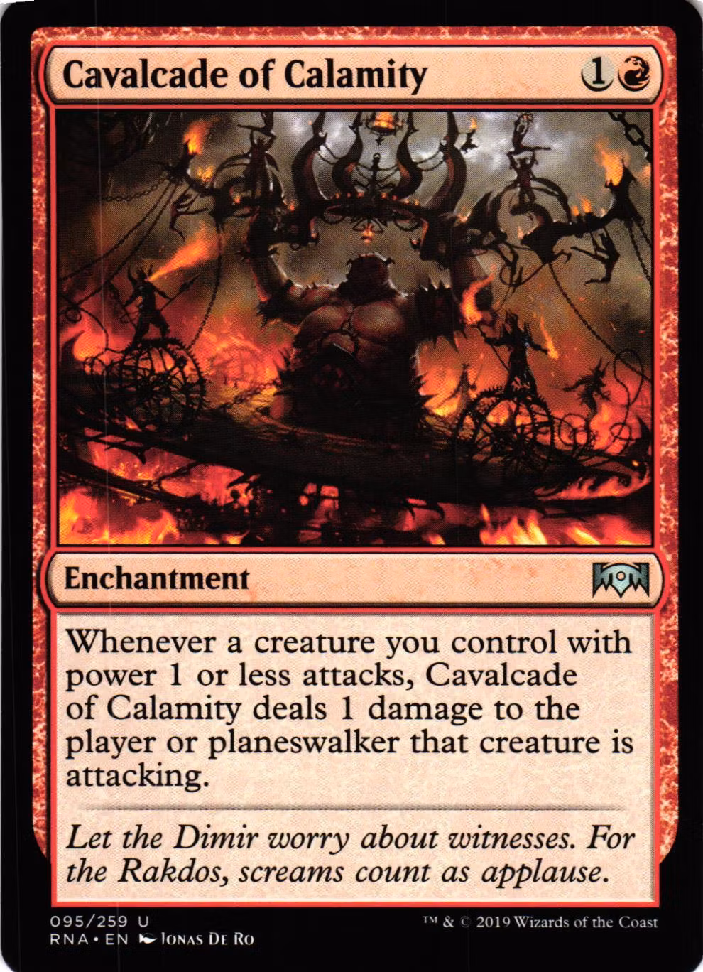 Cavalcade of Calamity Uncommon 095/259 Ravnica Allegiance (RNA) Magic the Gathering