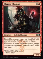 Clamor Shaman Uncommon 096/259 Ravnica Allegiance (RNA) Magic the Gathering