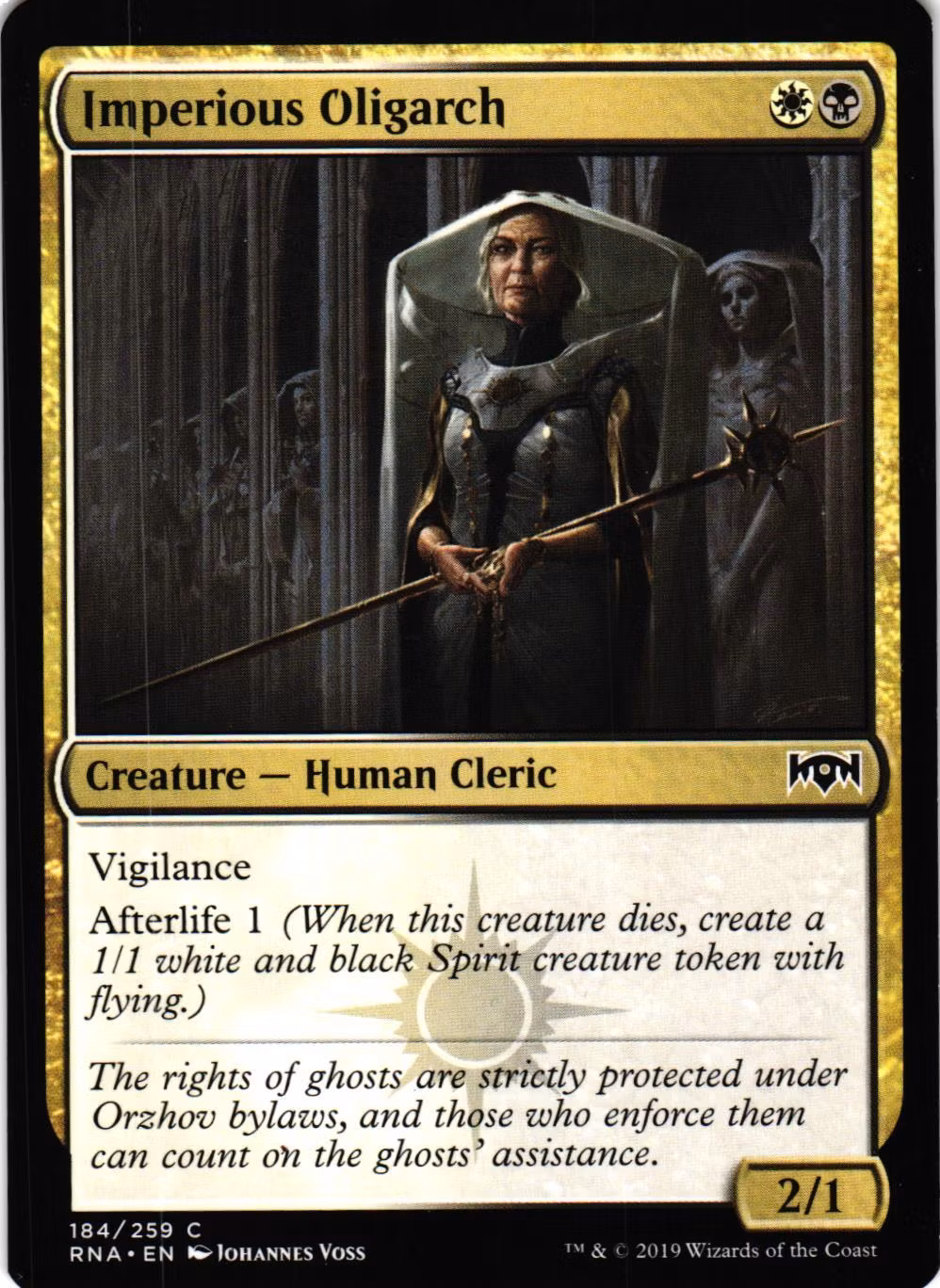 Imperious Oligarch Common 184/259 Ravnica Allegiance (RNA) Magic the Gathering