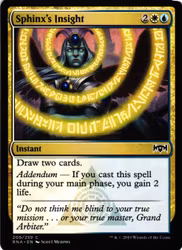Sphinxs Insight Common 209/259 Ravnica Allegiance (RNA) Magic the Gathering