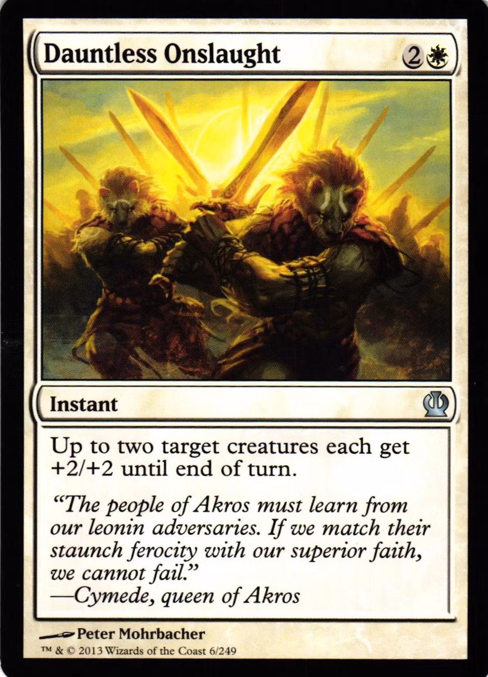 Dauntless Onslaught Uncommon 6/249 Theros (THS) Magic the Gathering