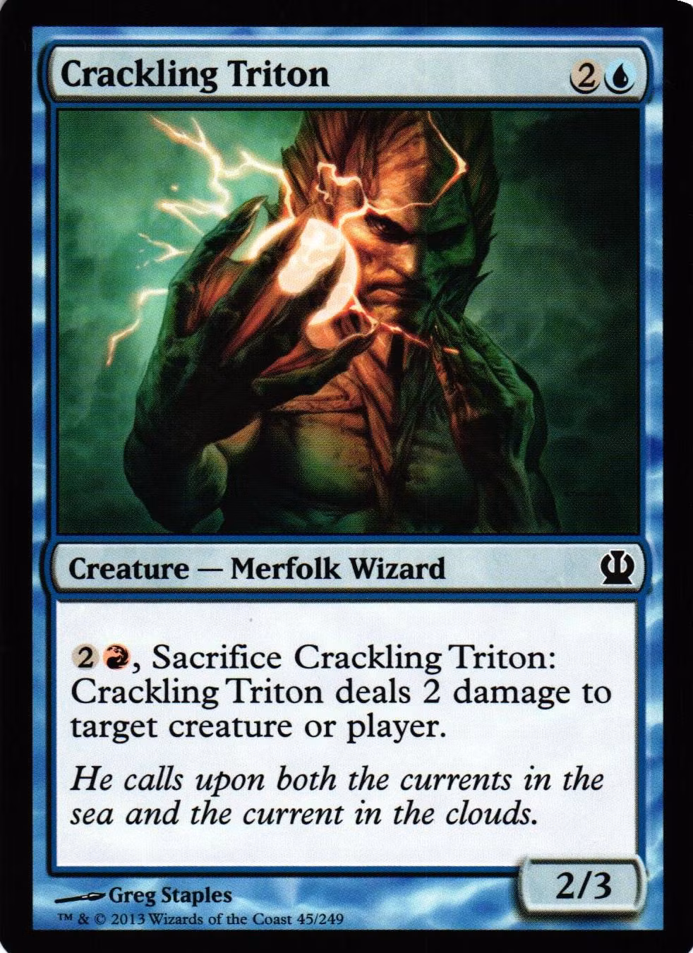 Crackling Triton Common 45/249 Theros (THS) Magic the Gathering