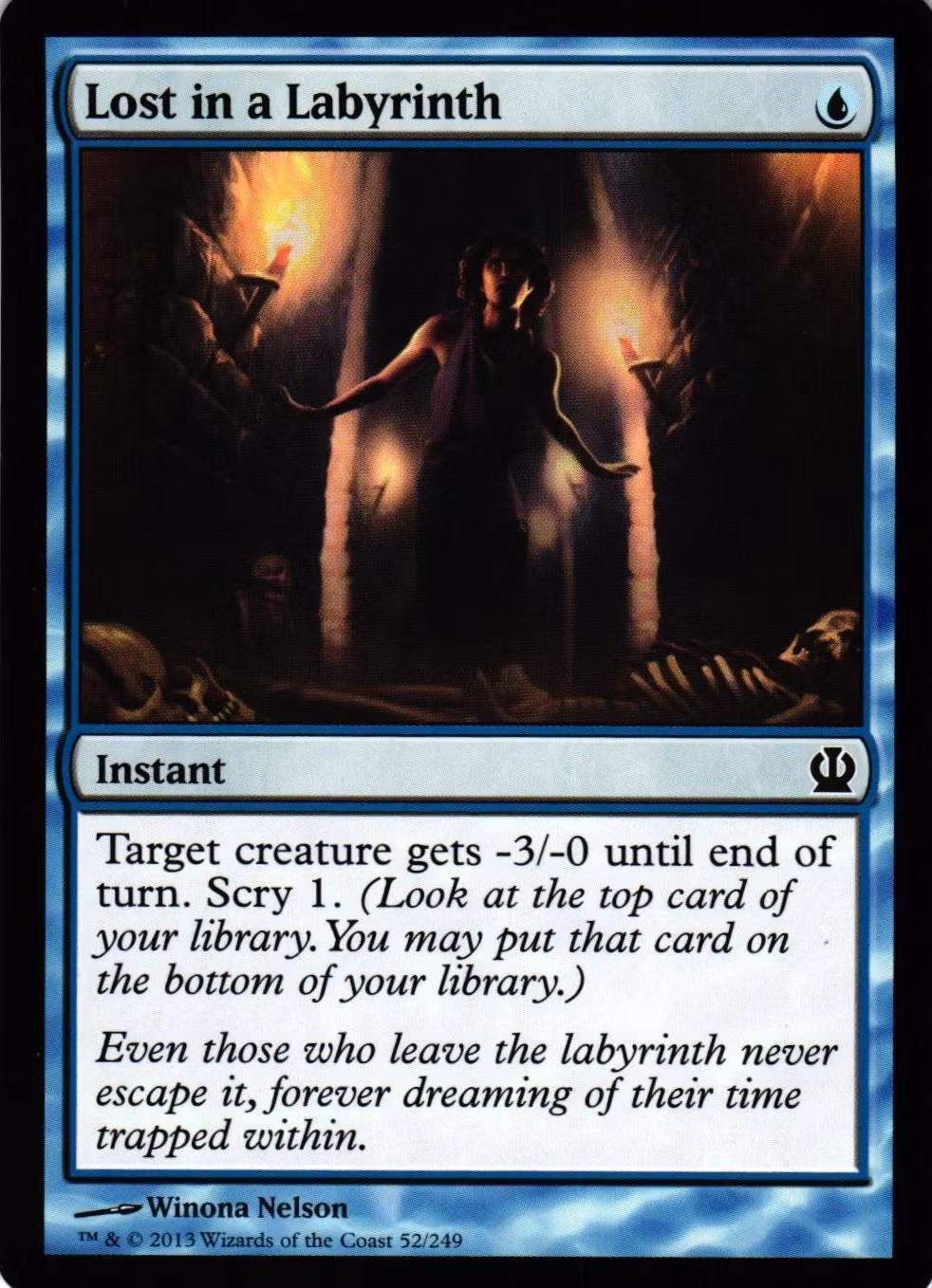 Lost in a Labyrinth Common 52/249 Theros (THS) Magic the Gathering