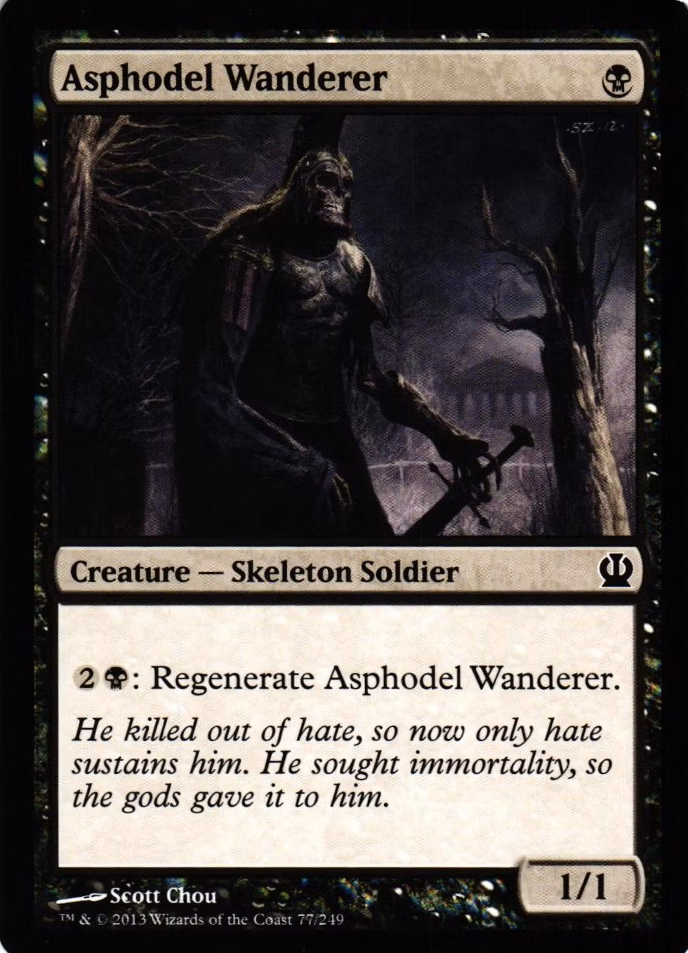 Asphodel Wanderer Common 77/249 Theros (THS) Magic the Gathering
