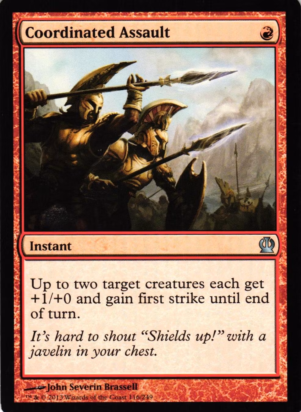 Cordinated Assault Uncommon 116/249 Theros (THS) Magic the Gathering
