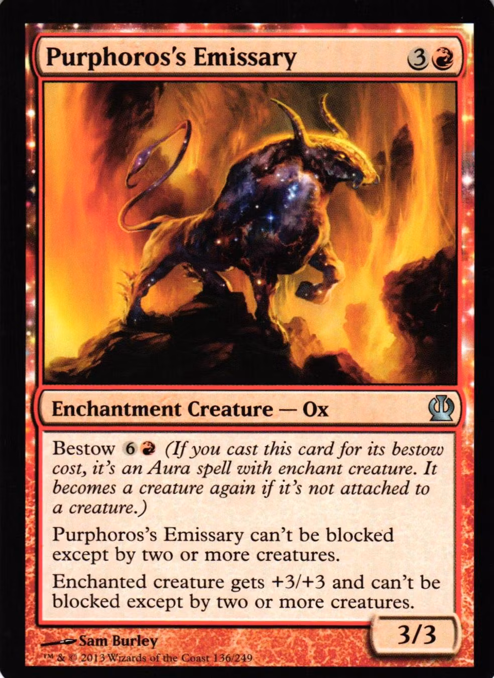 Purphoross Emissary Uncommon 136/249 Theros (THS) Magic the Gathering