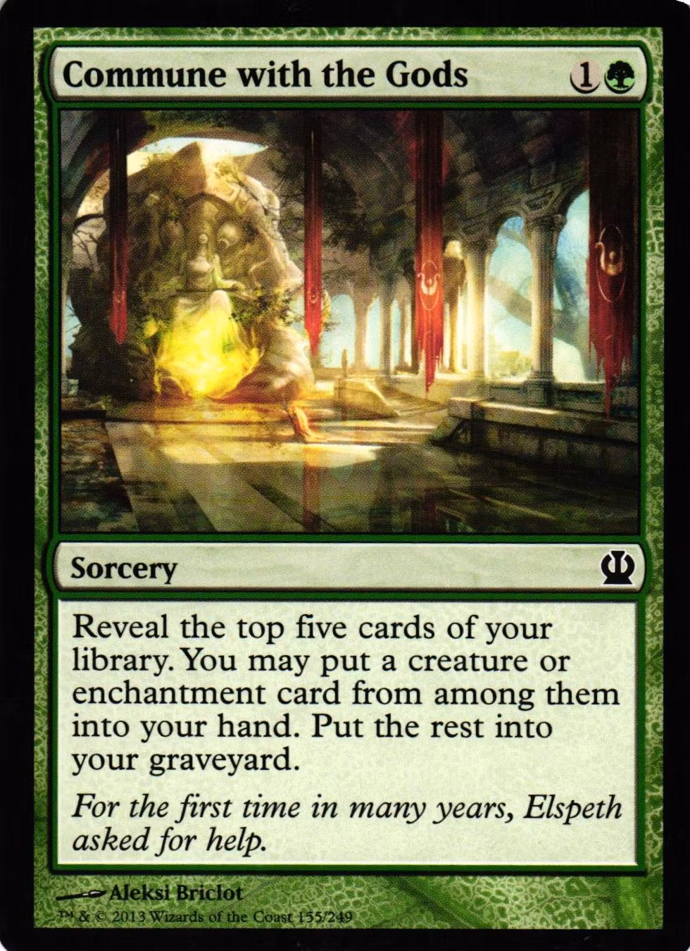 Commune with the Gods Common 155/249 Theros (THS) Magic the Gathering