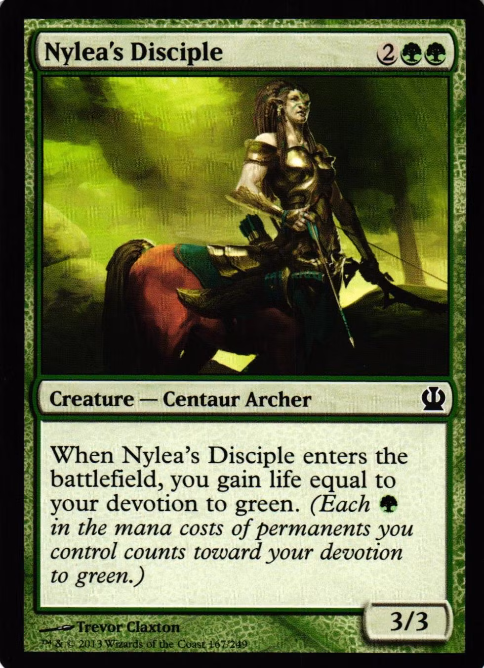 Nyleas Disciple Common 167/249 Theros (THS) Magic the Gathering