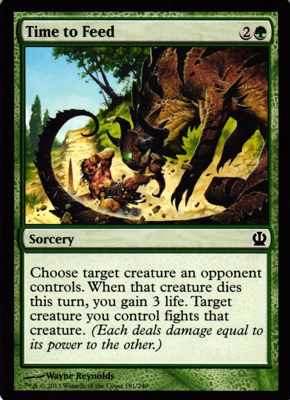 Time to Feed Common 181/249 Theros (THS) Magic the Gathering