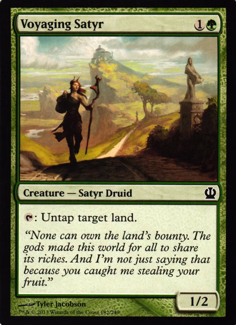 Voyaging Satyr Common 182/249 Theros (THS) Magic the Gathering