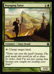 Voyaging Satyr Common 182/249 Theros (THS) Magic the Gathering
