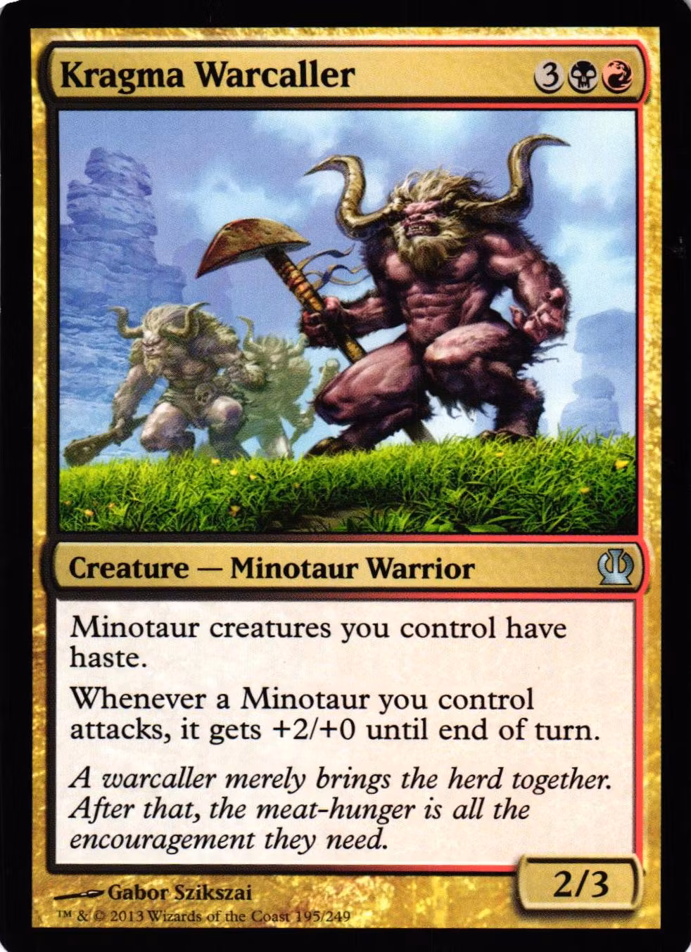 Kragma Warcaller Uncommon 195/249 Theros (THS) Magic the Gathering