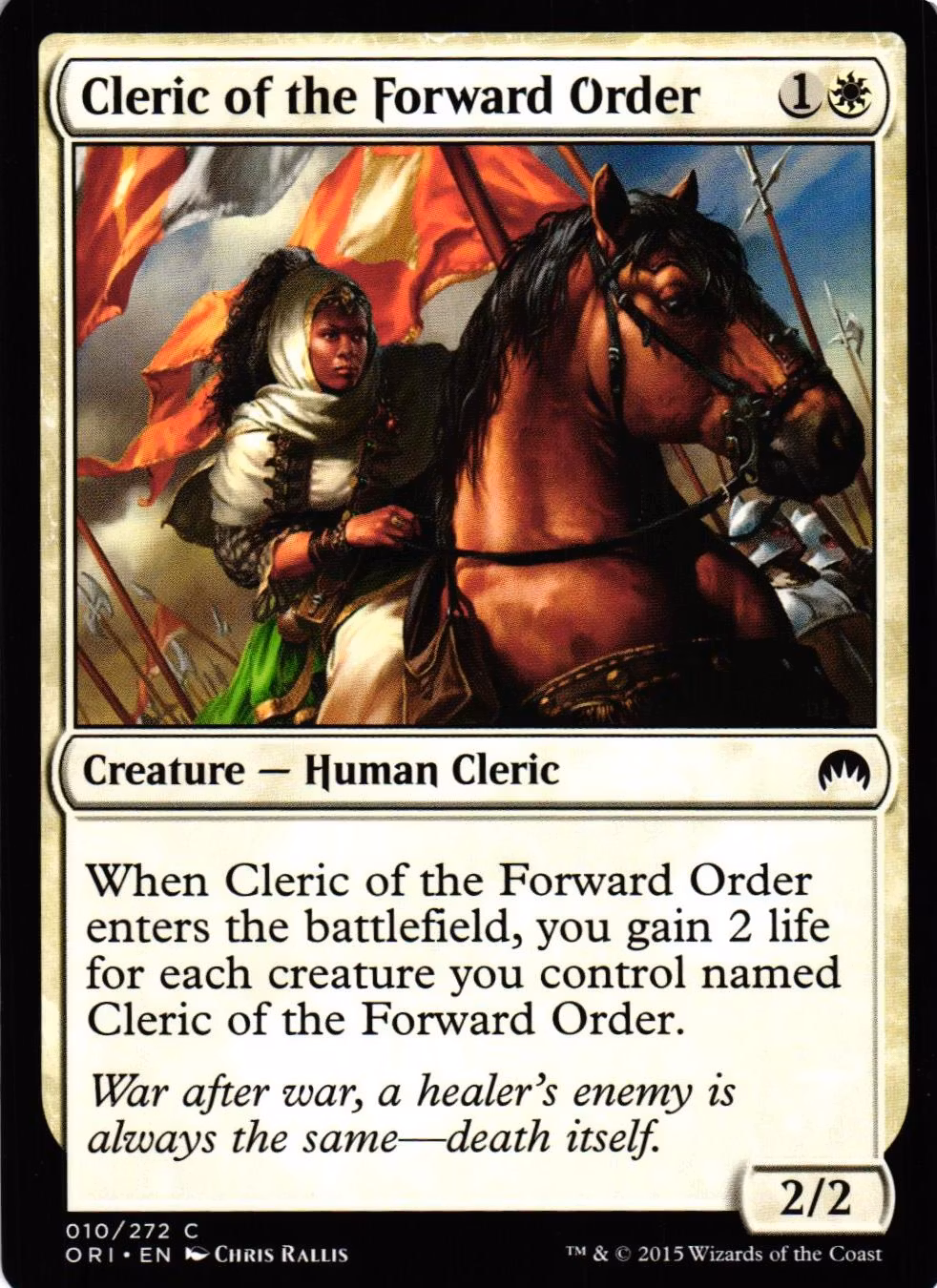 Cleric of the Forward Order Common 010/272 Magic Origins (ORI) Magic the Gathering