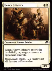 Heavy Infantry Common 018/272 Magic Origins (ORI) Magic the Gathering
