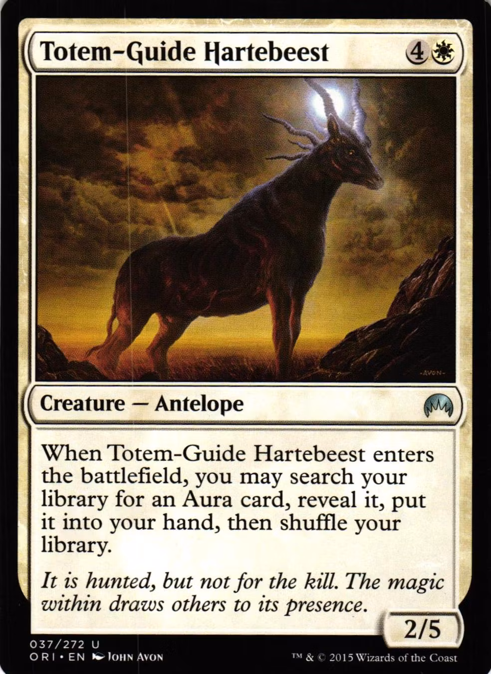 Totem-Guide Hartebeest Uncommon 037/272 Magic Origins (ORI) Magic the Gathering