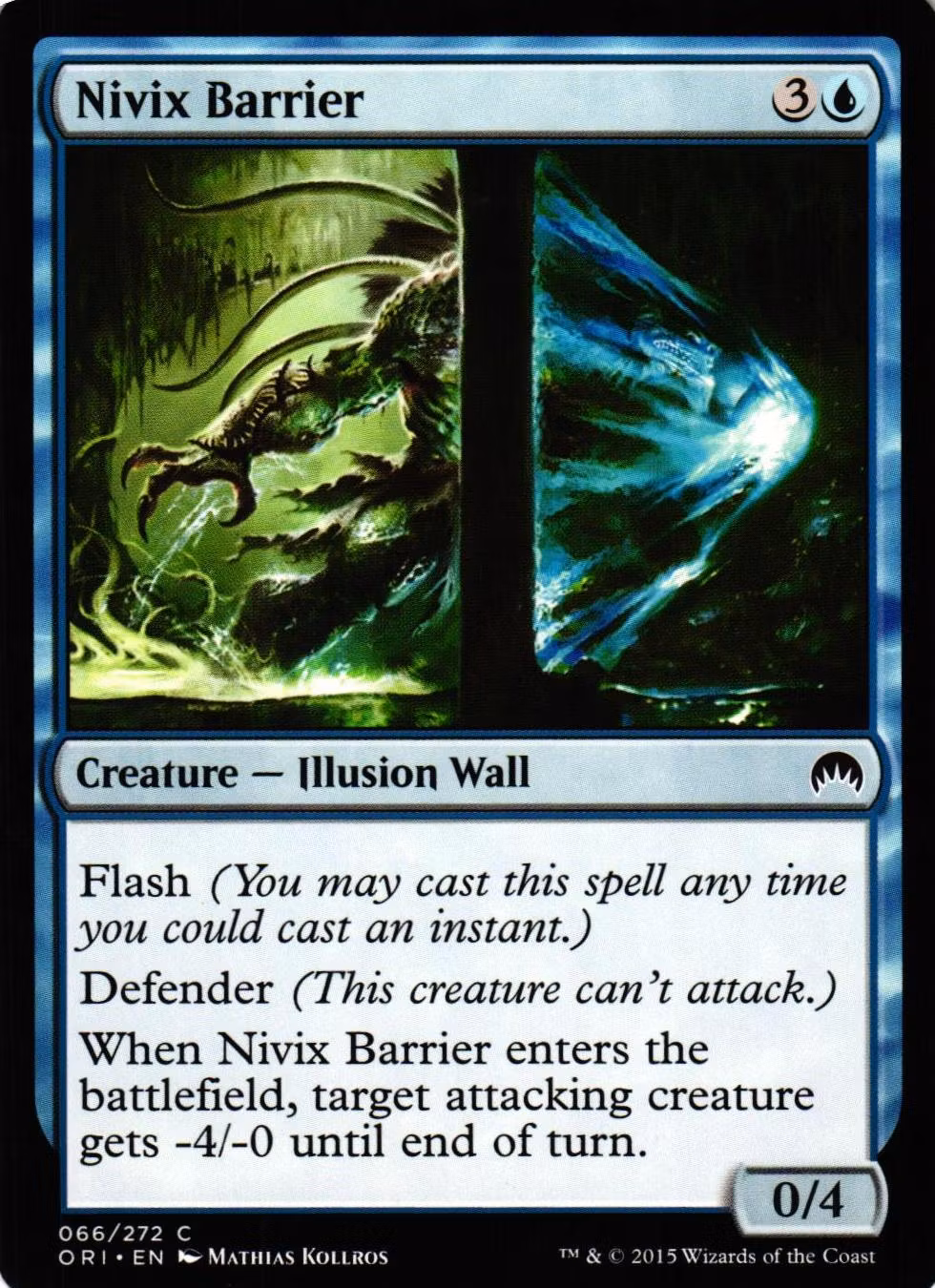 Nivix Barrier Common 066/272 Magic Origins (ORI) Magic the Gathering