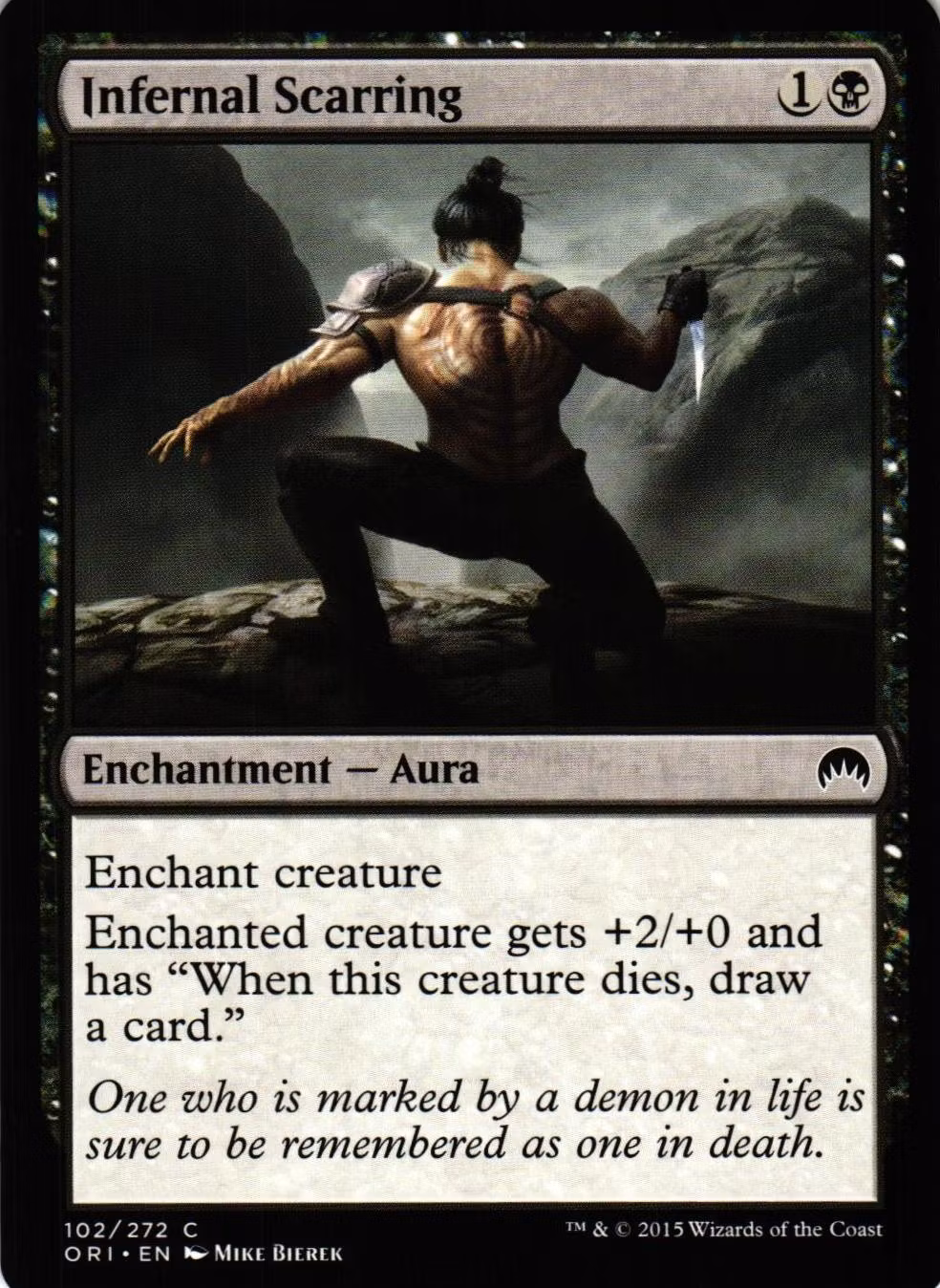 Infernal Scarring Common 102/272 Magic Origins (ORI) Magic the Gathering