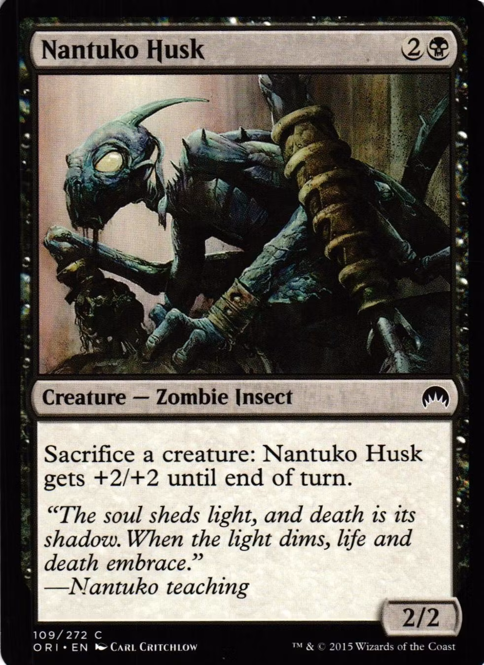 Nantuko Husk Common 109/272 Magic Origins (ORI) Magic the Gathering