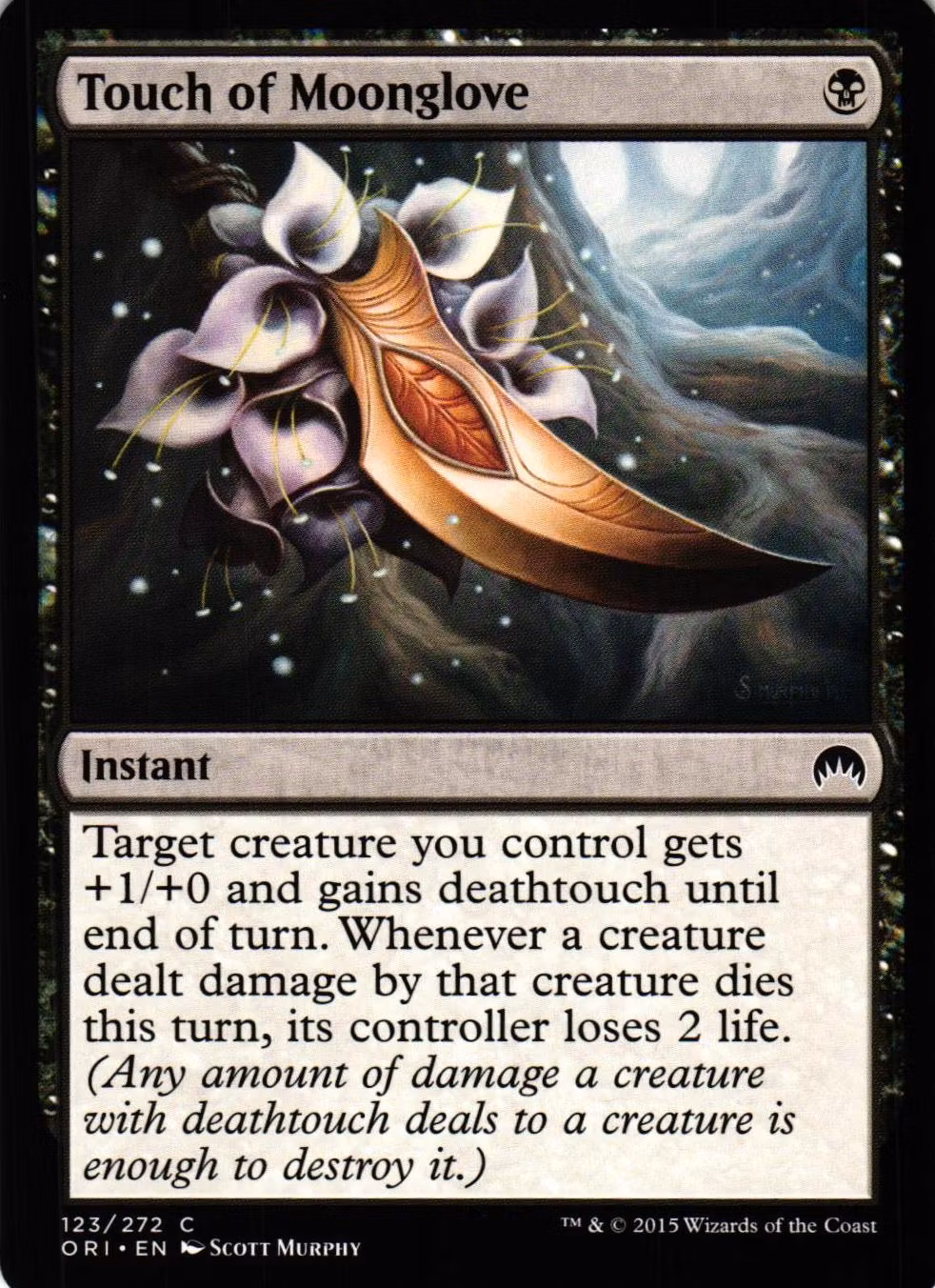 Touch of Moonglove Common 123/272 Magic Origins (ORI) Magic the Gathering