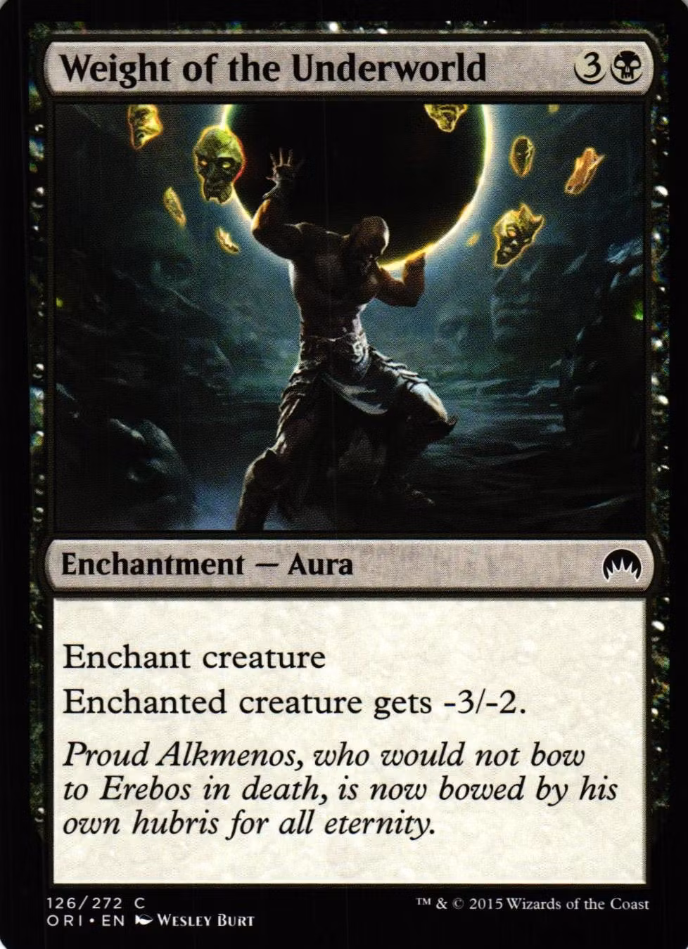Weight of the Underworld Common 126/272 Magic Origins (ORI) Magic the Gathering