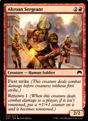 Akoran Sergeant Common 130/272 Magic Origins (ORI) Magic the Gathering