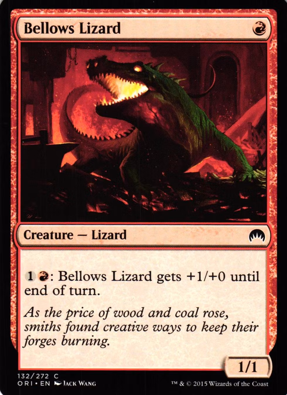 Bellows Lizard Common 132/272 Magic Origins (ORI) Magic the Gathering
