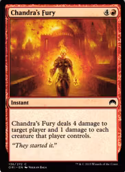 Chandras Fury Common 136/272 Magic Origins (ORI) Magic the Gathering