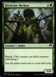 Hitchclaw Recluse Common 181/272 Magic Origins (ORI) Magic the Gathering