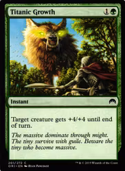 Titanic Growth Common 201/272 Magic Origins (ORI) Magic the Gathering
