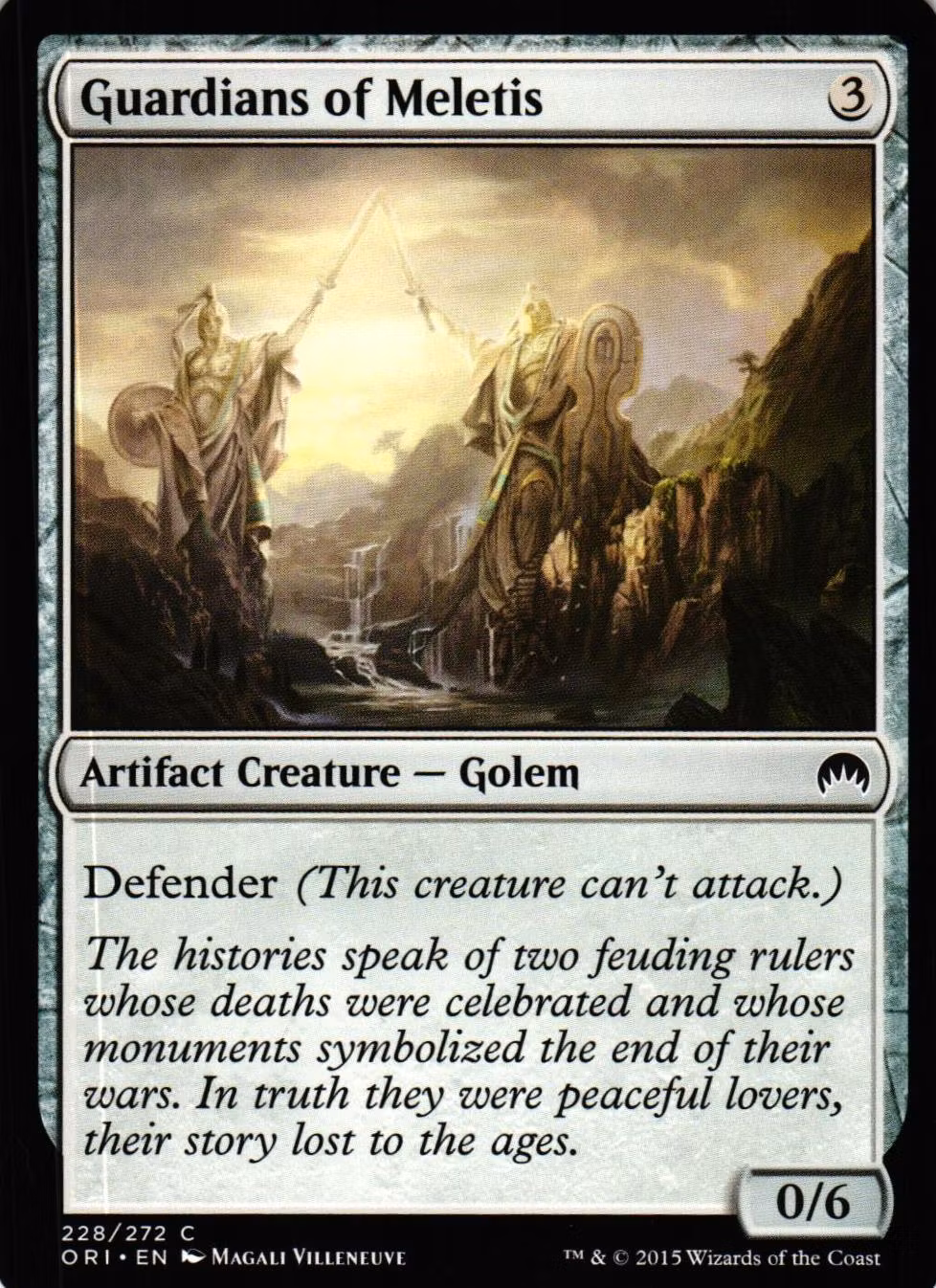 Guardians of Meletis Common 228/272 Magic Origins (ORI) Magic the Gathering