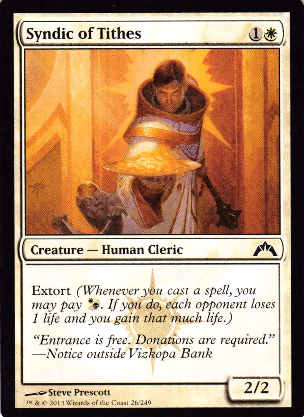 Syndic Tithes Common 26/249 Gatecrash Gatecrash (GTC) Magic the Gathering
