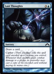 Last Thoguhts Common 40/249 Gatecrash Gatecrash (GTC) Magic the Gathering