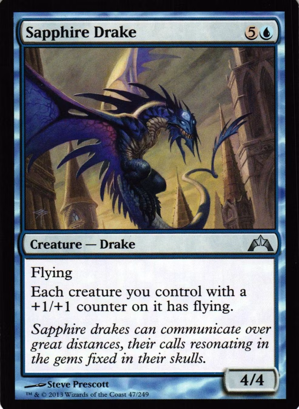 Sapphire Drake Common 47/249 Gatecrash Gatecrash (GTC) Magic the Gathering