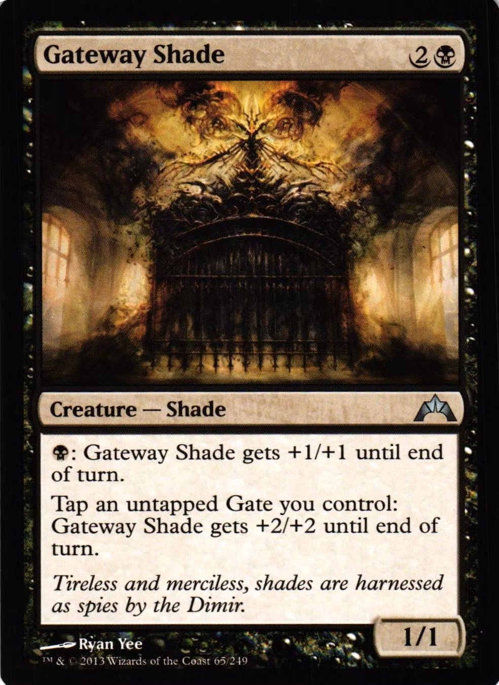 Gateway Shade Uncommon 65/249 Gatecrash Gatecrash (GTC) Magic the Gathering
