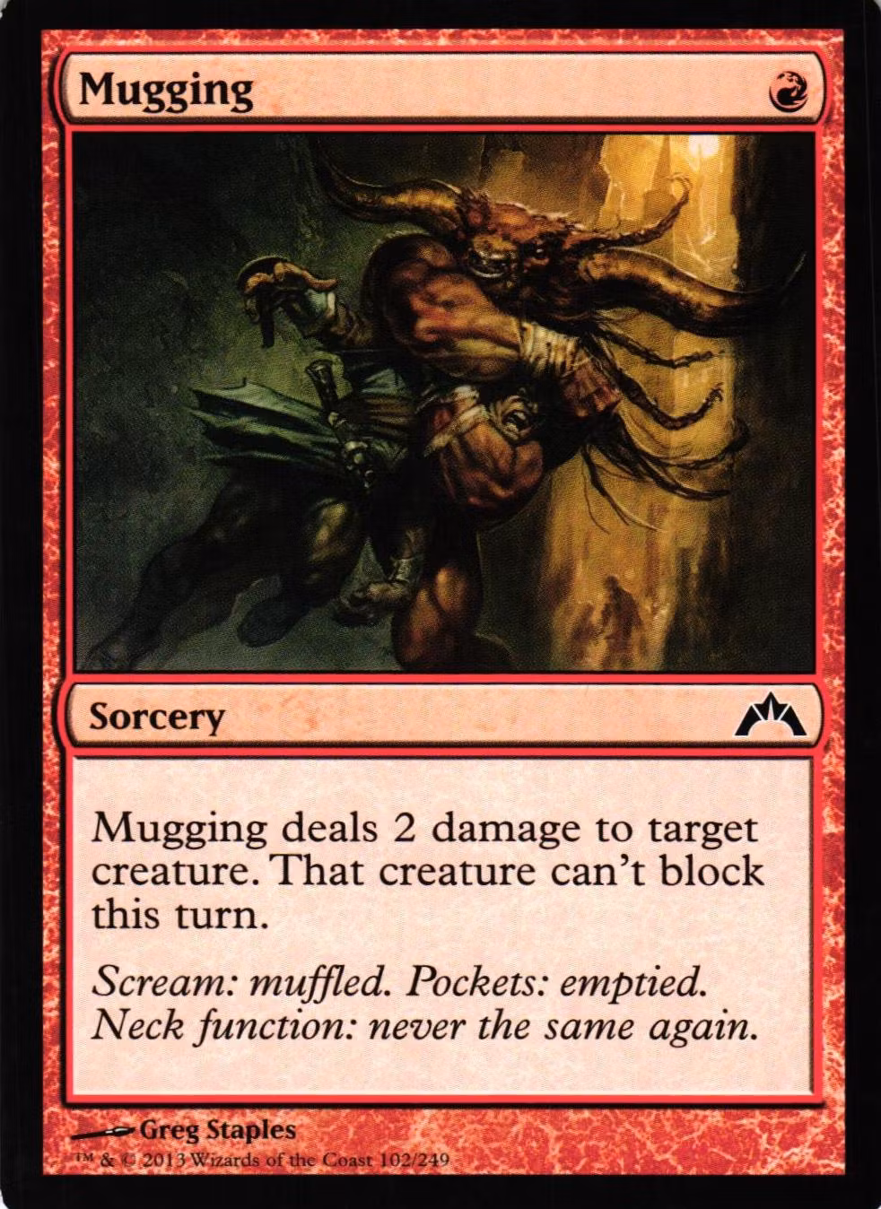 Mugging Common 102/249 Gatecrash Gatecrash (GTC) Magic the Gathering