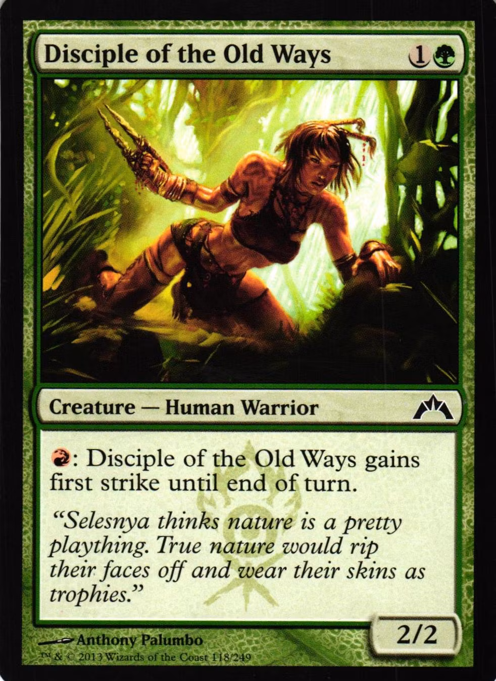 Disciple of the Old Ways Common 118/249 Gatecrash Gatecrash (GTC) Magic the Gathering