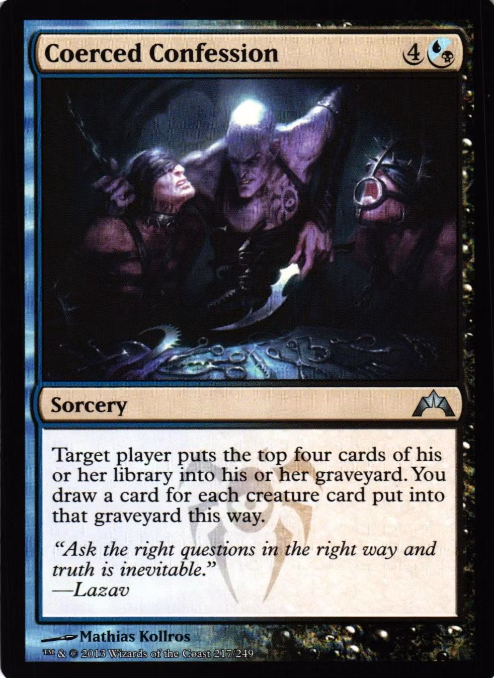 Coerced Confession Uncommon 217/249 Gatecrash (GTC) Magic the Gathering