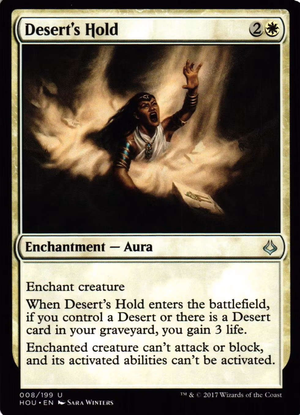 Deserts Hold Uncommon 008/199 Hour of Devesation (HOU) Magic the Gathering