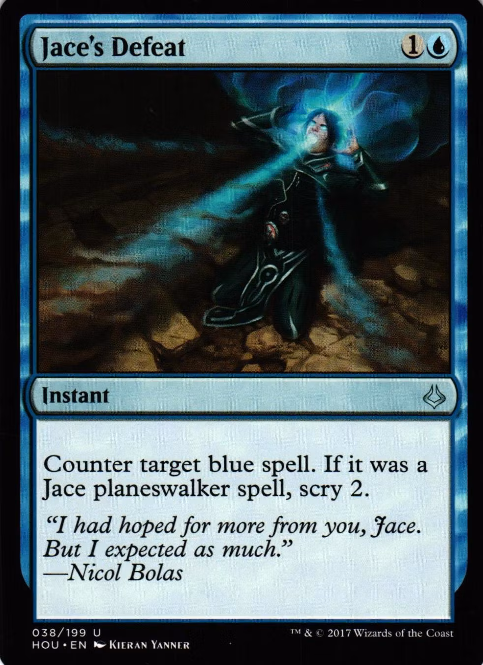 Jaces Defeat Uncommon 038/199 Hour of Devesation (HOU) Magic the Gathering