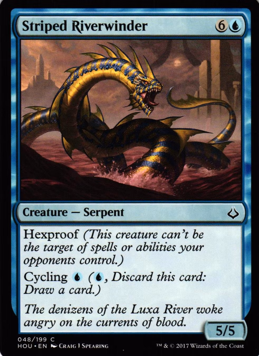 Striped Rinverwinder Common 048/199 Hour of Devesation (HOU) Magic the Gathering