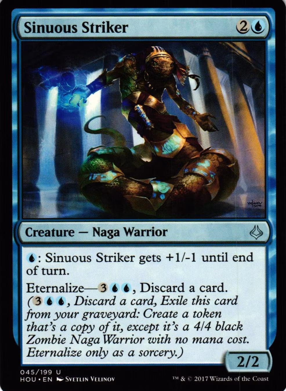 Sinuous Striker Uncommon 045/199 Hour of Devesation (HOU) Magic the Gathering