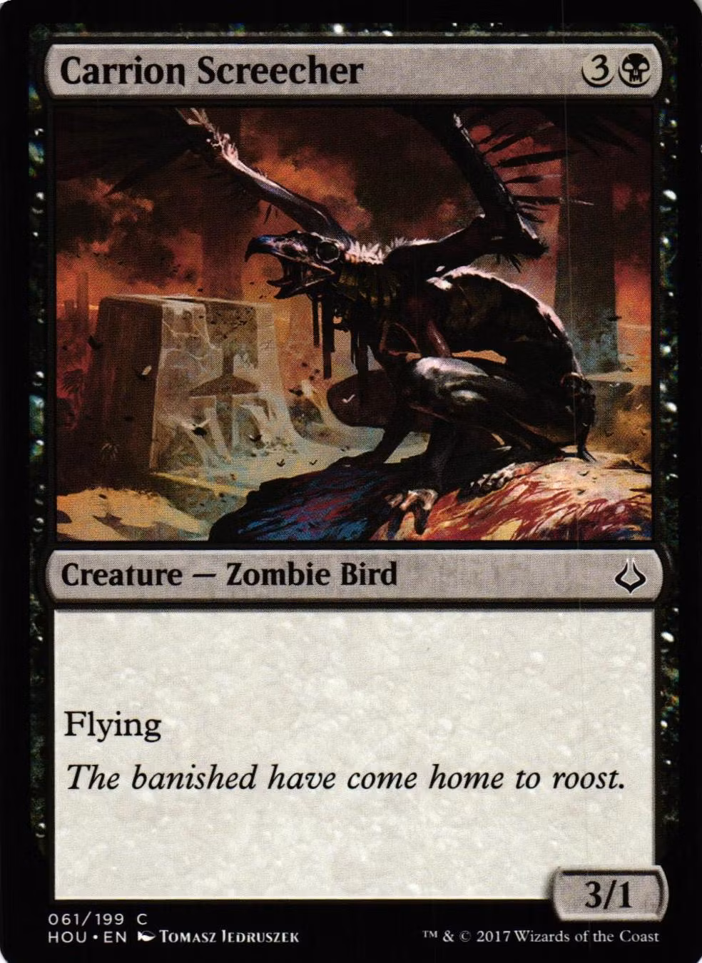 Carrior Screecher Common 061/199 Hour of Devesation (HOU) Magic the Gathering