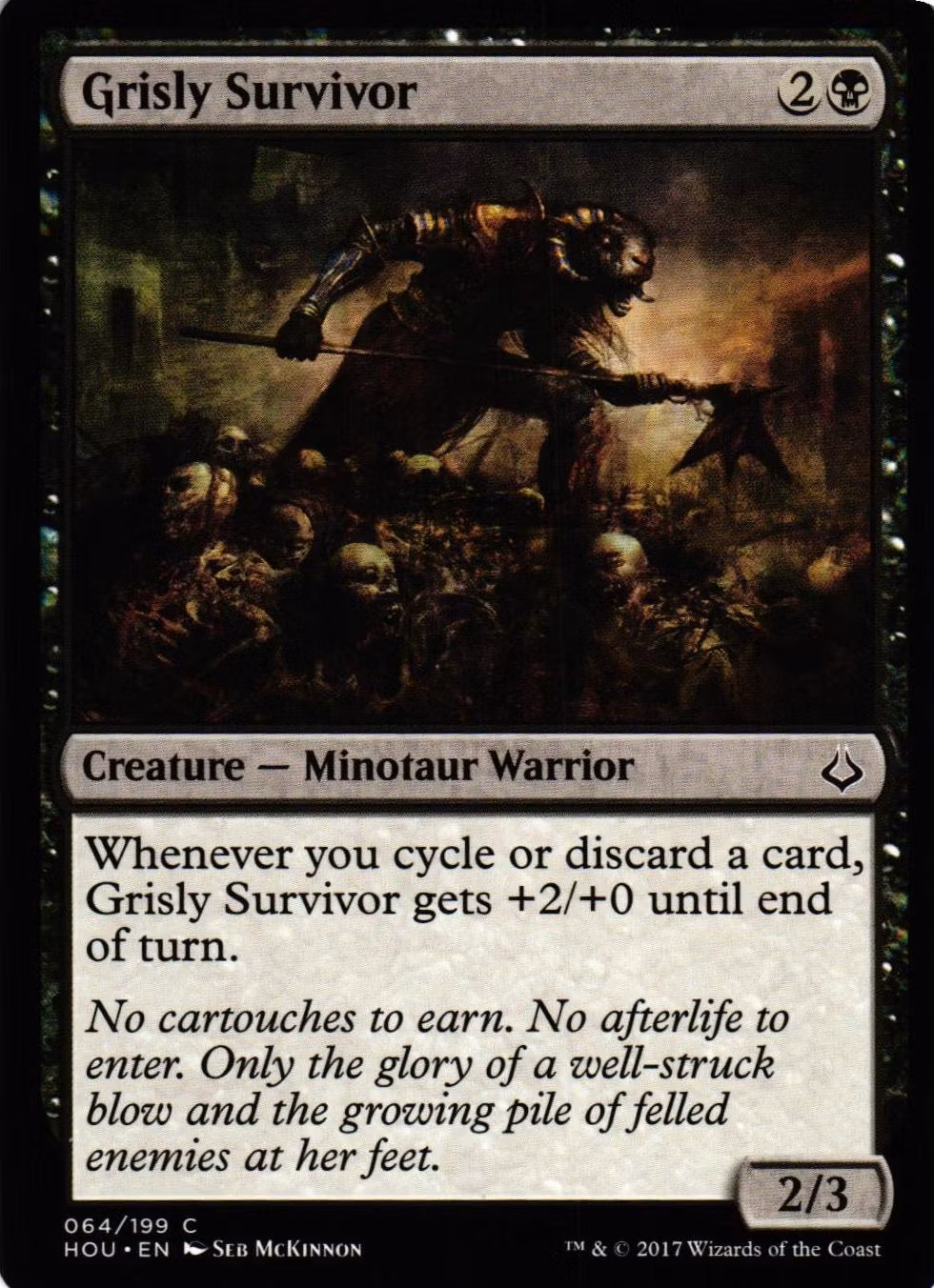Grisly Survivor Common 064/199 Hour of Devesation (HOU) Magic the Gathering