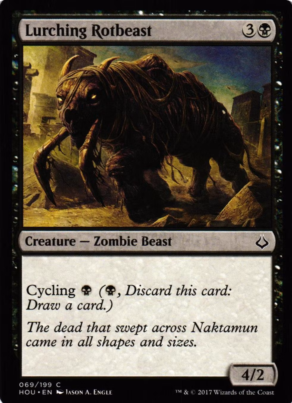 Lurching Rotbeast Common 069/199 Hour of Devesation (HOU) Magic the Gathering