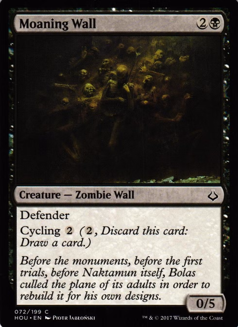 Moaning Wall Common 072/199 Hour of Devesation (HOU) Magic the Gathering